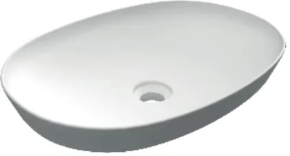 LAVABO AD INCASSO OVALE SENZA FORO VARIANT 50 X 36 CM