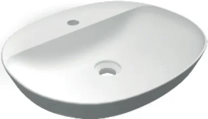 LAVABO AD INCASSO OVALE MONOFORO VARIANT 50 X 42 CM