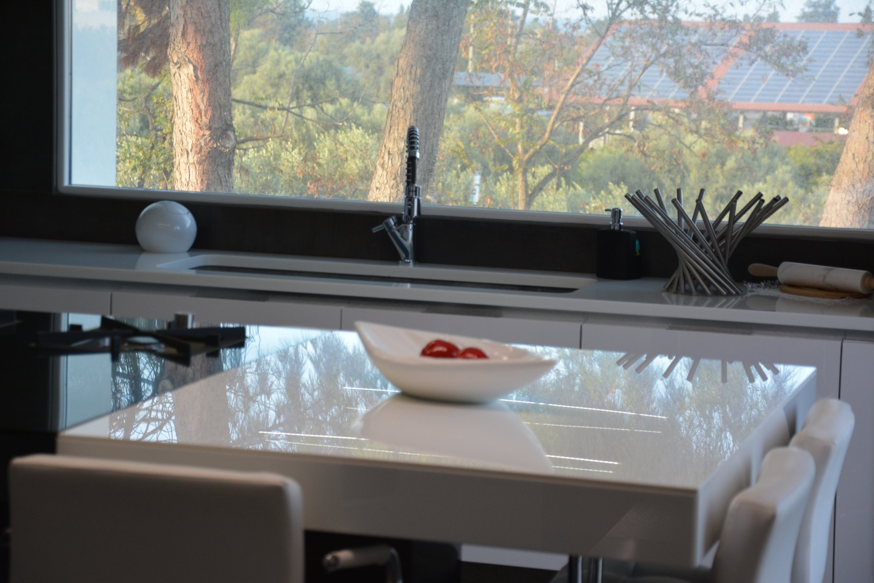 PIANO CUCINA BIANCO STONEGLASS